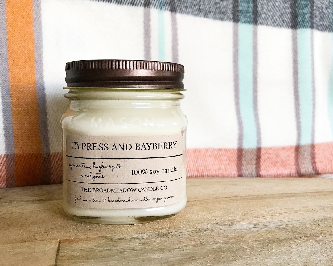 Cypress and Bayberry Catholic and New England Inspired 100 Soy