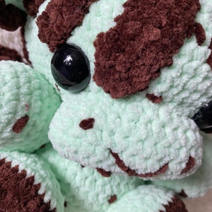 Handmade Crochet Mint Choc Chip Goat