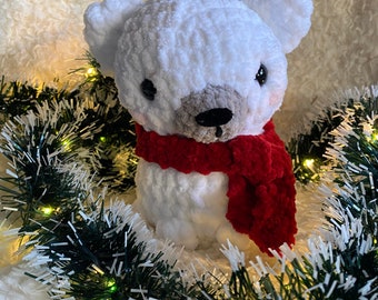 Handmade Crochet Polar Bear Plushie