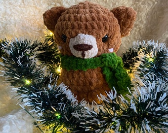 Handmade Crochet Brown Bear