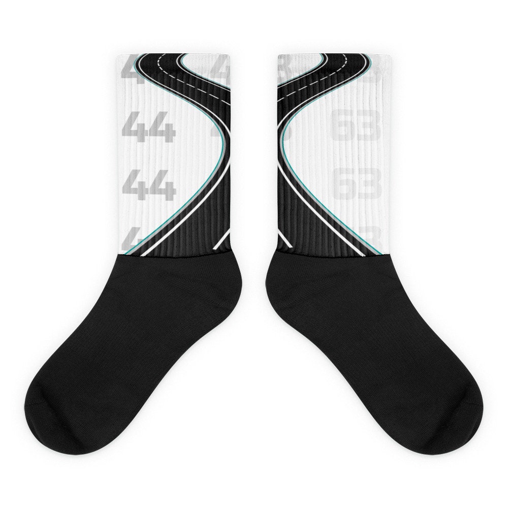 Formula 1 Team Mercedes - Hamilton and Russell Socks - Etsy