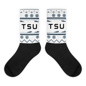 Formula 1 Yuki Tsunoda Foot Sublimated Christmas Winter Crew Socks