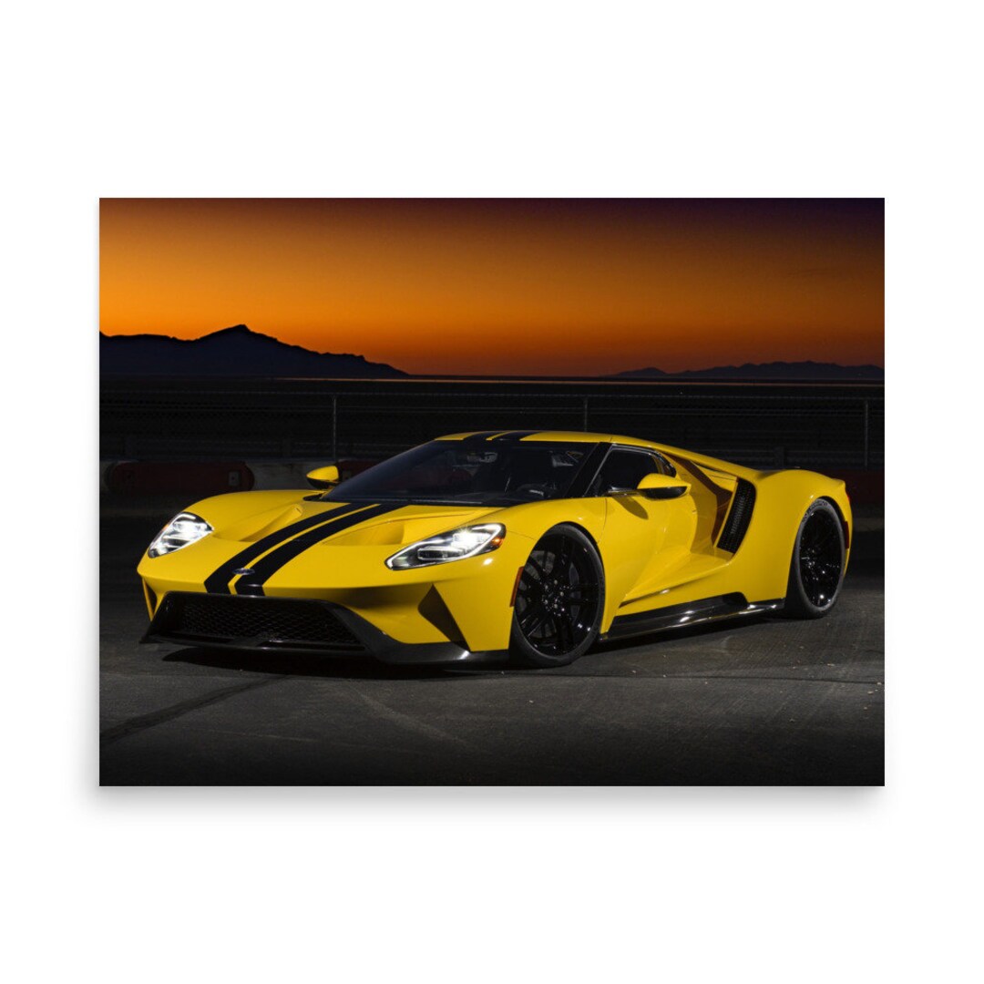 Ford GT Supercar Dream Car Poster for Your Room Wall High Quality Print ...