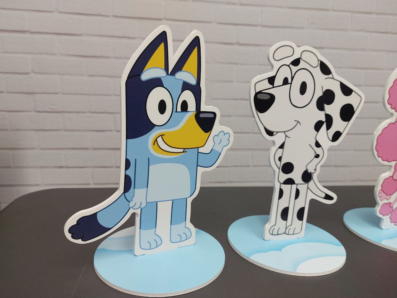 BLUEY CENTERPIECE 7 Characters Bluey Table Topper Bluey Etsy Canada
