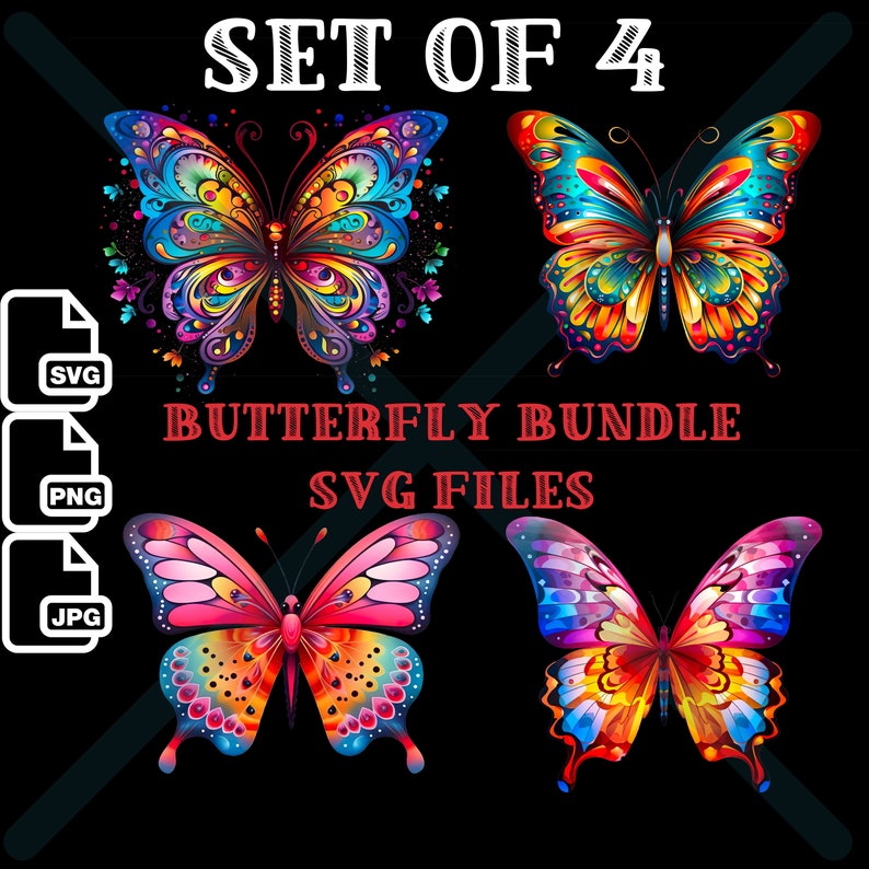 Butterfly SVG, Butterfly Bundle Svg, Butterflies Svg, Commercial Use