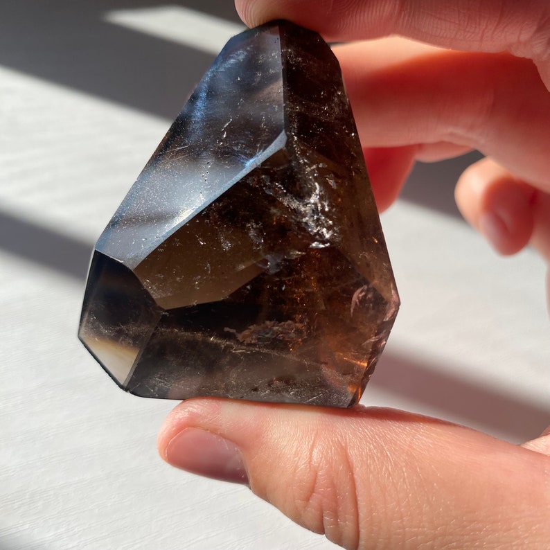 HUGE Rainbows in True Dark Smokey Quartz Freeform Etsy