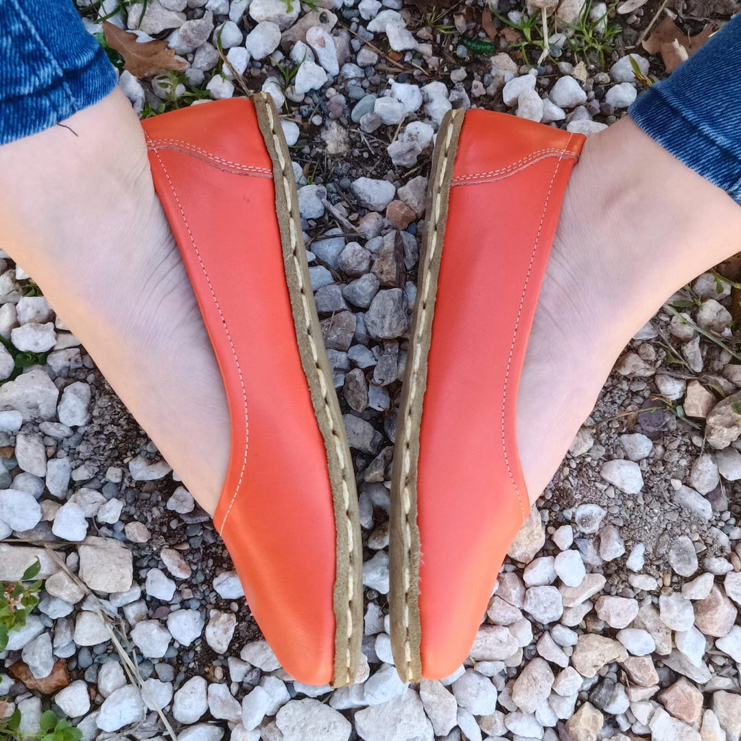 Barefoot Earthing Shoes, Copper Grounding Shoes, Wide Ballet Flats for ...