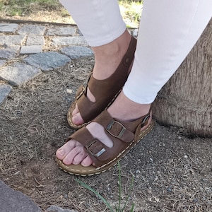 Copper Earthing Barefoot Sandals – Minimalist Leather Shoes, Handmade Grounding Sandals for Women Unisex: Wide Toe Box, Zero Drop