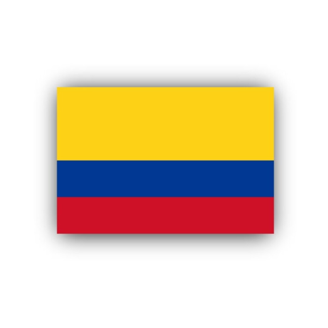 Flag Of Colombia Decal Sticker Uv Water Resistance Official Etsy