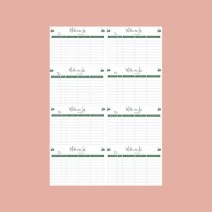 Medication List and Wallet Card//editable and Printable - Etsy
