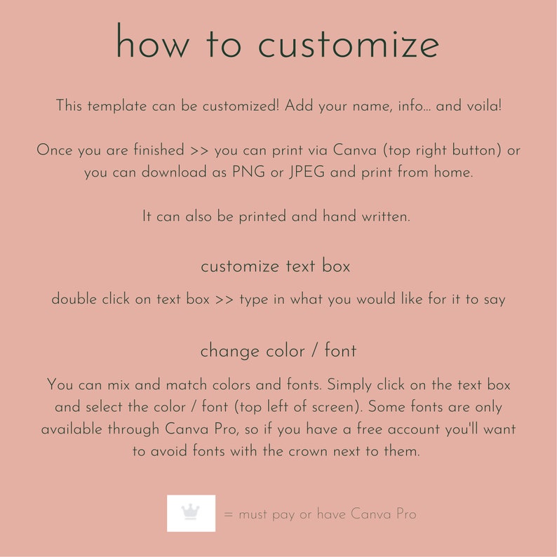 Medication List and Wallet Card//editable and Printable Etsy