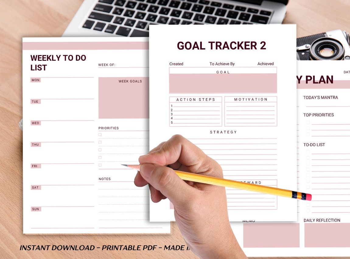 Student Planner Study Planner Printable Academic Planner College School ...
