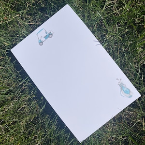 Golf themed Note Pads