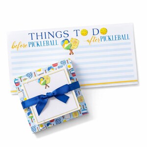 Pickle Ball Note Pad Stack or Pickle Ball Things to Do pad of paper