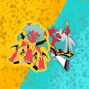 Panty And Stocking Demon Sisters Stickers