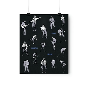 Stop Making Sense Talking Heads David Byrne Poster, Print in 3 Sizes