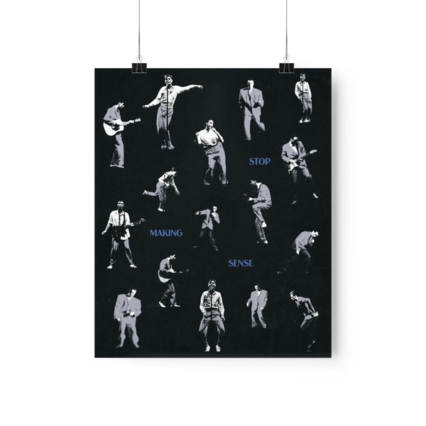 Stop Making Sense Talking Heads David Byrne Poster, Print in 3 Sizes