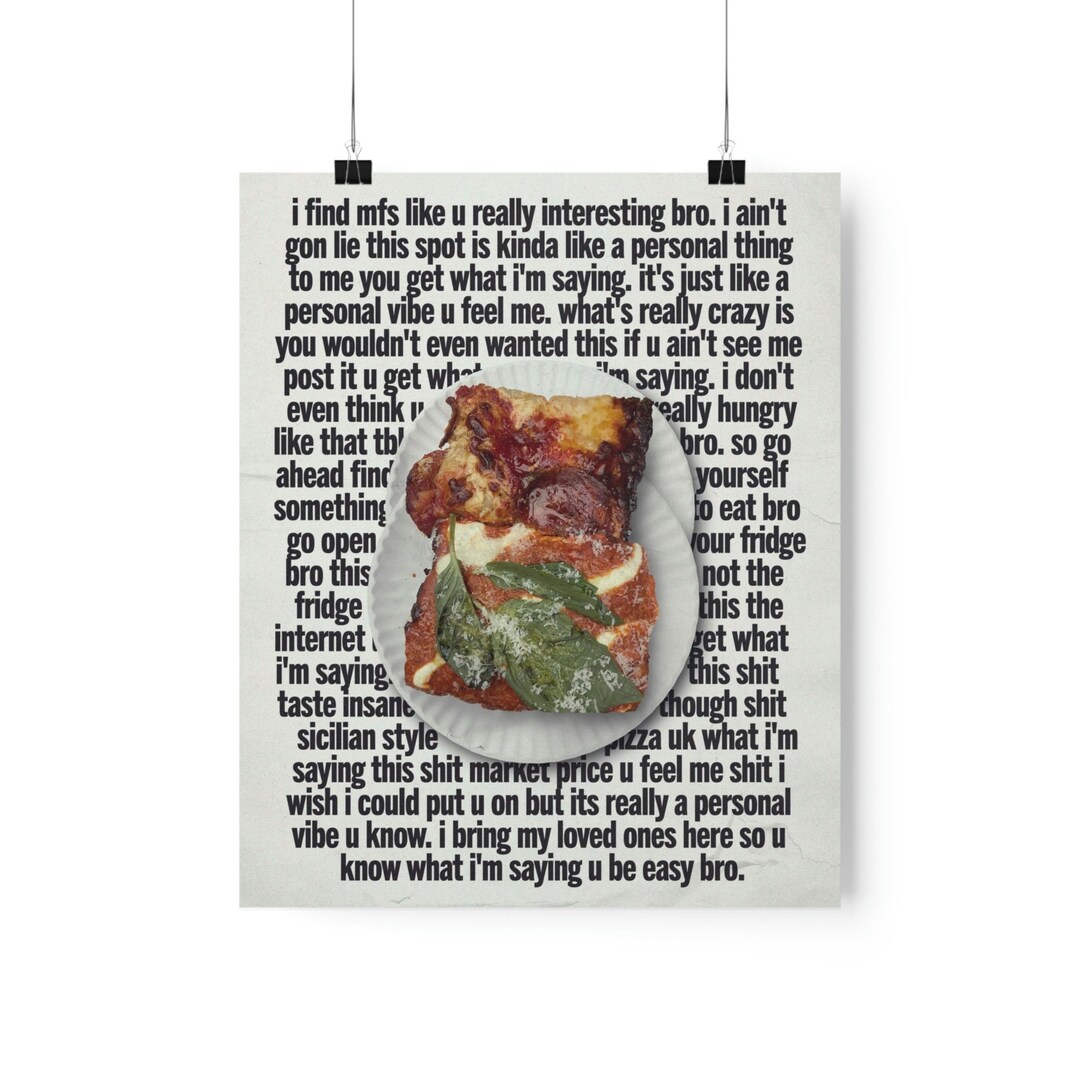 Gatekeeping Restaurants Meme Original Poster Funny Print in 3 Etsy