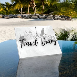 Wanderlust 50-Page Travel Diary: Bucket List, Packing List, World & Europe Map, Destination Pages
