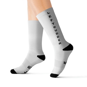 Airplane Socks Left Rudder Right Rudder| Funny Airplane Socks| Funny Pilot Socks| Pilot Gift| Aviator Gift| Airplane Gift| Student Pilot