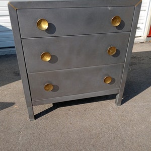 Fine Metal Streamline/MCM Lowboy Dresser