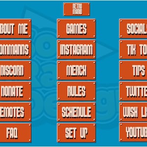Retro Super Mario Twitch Panels