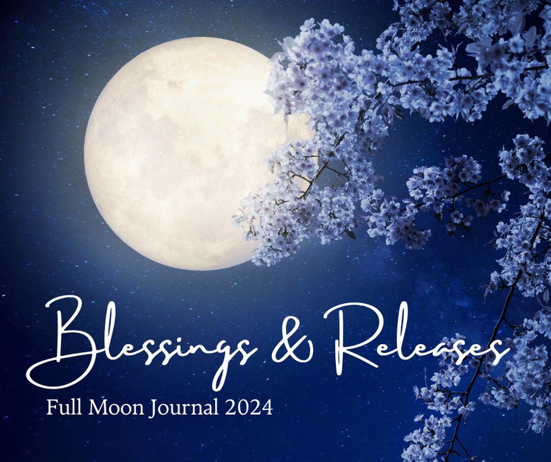 Astrology Journal With Names of All 12 FULL MOONS 2024 Moon Journal