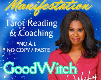 Manifestation Tarot Reading + Coaching, Witchcraft Video for Safe Magic, 100% Personalized: No A I, Psychic Reading Download, Pagan Gift