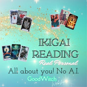 Ikigai Life Purpose Tarot Reading, Japanese Reason for Being Philosophy, New Job, Career Reading, 100% Personalized Psychic Reading: No A I