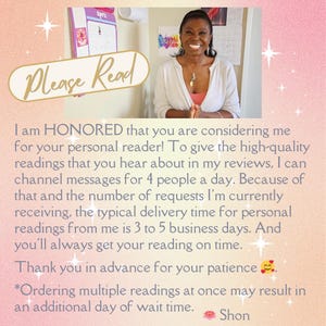 Blind Psychic Reading or General Tarot Reading, Personalized Video: No A I, Honest Psychic Medium Reading, Metaphysical Shops, Blind Reading delivery info. Tarot Reading