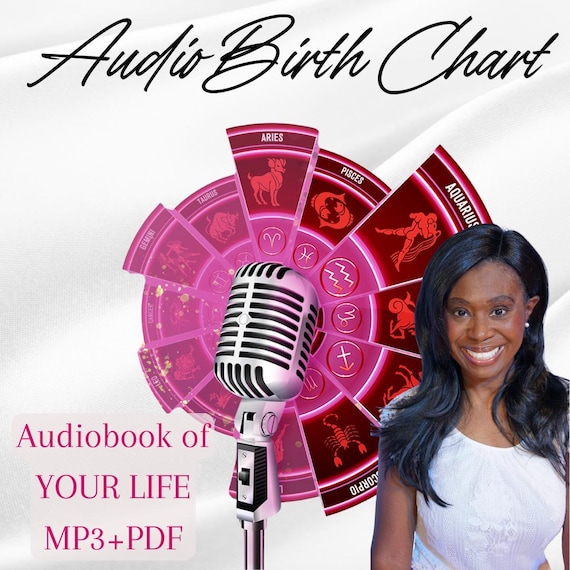 Audio Astrology Chart Reading Personalized Audiobook Gift, Astrology Reading, Birth Chart Print, Natal Chart Reading, Zodiac Spiritual Gifts