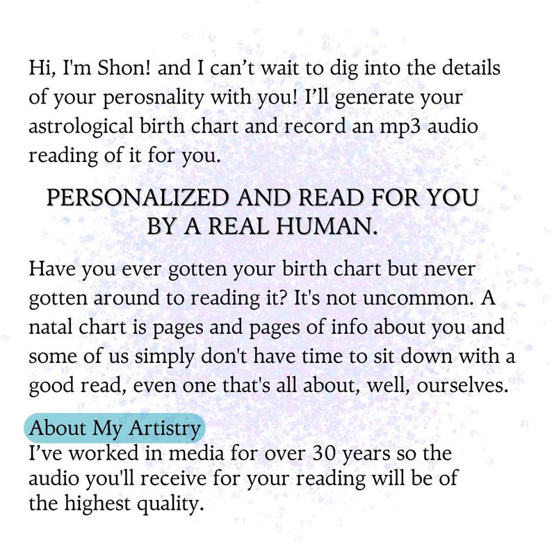 Audio Astrology Chart Reading Personalized Audiobook Gift, Astrology Reading, Birth Chart Print, Natal Chart Reading, Zodiac Spiritual Gifts item description. natal chart reading, astrology chart reading, birth chart print