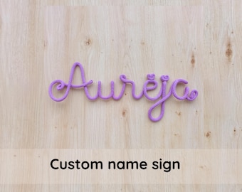 Idea de regalo para bebé, letrero personalizado con el nombre del bebé, regalo para padres primerizos, decoración para la habitación del bebé.