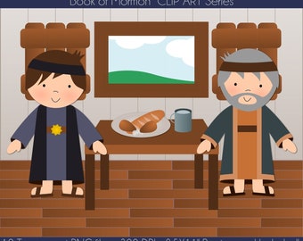 Alma and Amulek Vs. Zeezrom, Book of Mormon Clipart, PNG Files