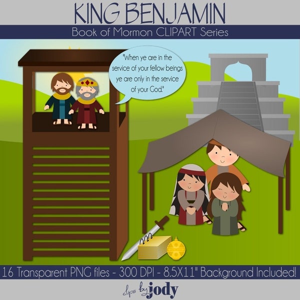 King Benjamin, Book of Mormon Clipart, PNG Files