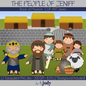 The People of Zeniff, Book of Mormon Clipart, PNG Files