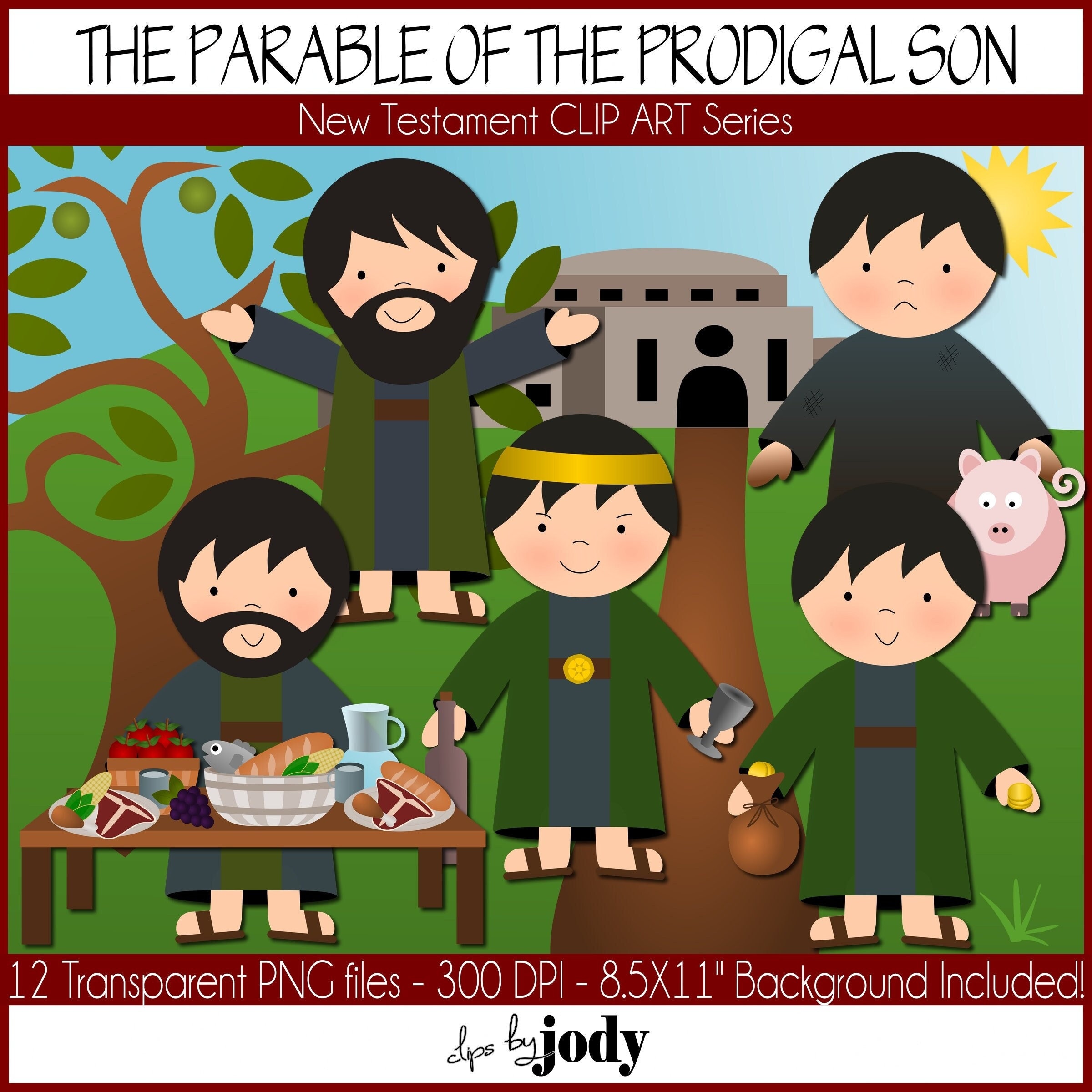 The Parable of the Prodigal Son, New Testament Clip Art, Bible Clip Art ...