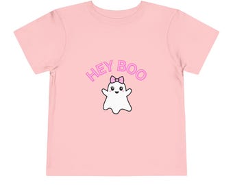 Ghost Toddler Tee | Pink Bow Halloween Shirt