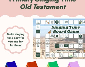 Old Testament Singing Time Board Game | Printable | Primary Program Review