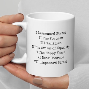 A Little Life Mug, Chapter Names, Book Lover, Bookworm Gift