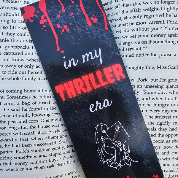 In My Thriller Era, Bookmark, Gift, Reader, Bookish, Bookworm