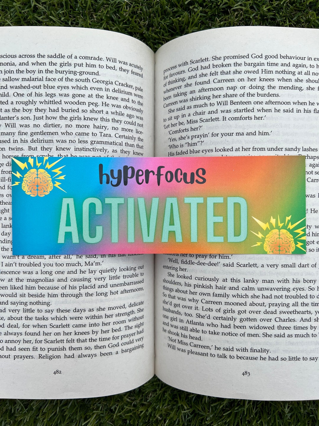 Hyperfocus Activated, Bookmark, ADHD, Neurodiverse, Gift, Bookworm - Etsy
