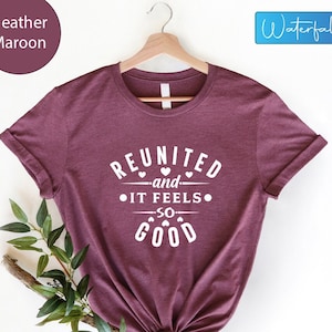Reunited Shirts, Family Reunion Shirt, Family Matching Tee, Reunion Gift Shirt, It Feels So Good Reunion Tshirt, Family Vacation  Heart Tee