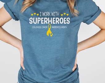 Childhood Cancer Awareness Month Ribbon Shirt, Child Cancer Shirt, Childhood Cancer Awareness, Gold Ribbon Shirt, Pediatric Oncology Nurse
