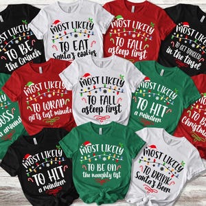Weihnachten passende Familie Shirt: Höchstwahrscheinlich