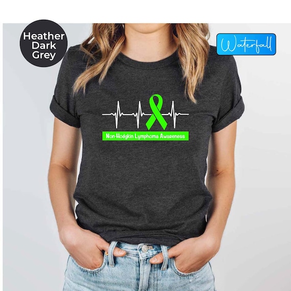 Lymphoma Awareness T Shirt - Lime Green Cancer Ribbon Lymphoma Awareness T Shirt - Lime Green Cancer Ribbon