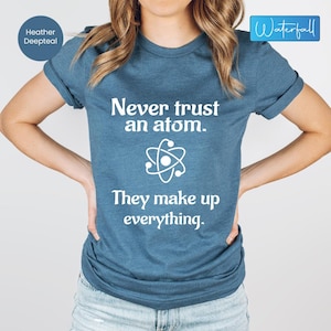 Chemise drôle de chimie de science, T-shirt d&#39;école de nerd de science, T-shirt de science de professeur de chimie, cadeau pour l&#39;enseignant, chemises de geek, cadeau de science