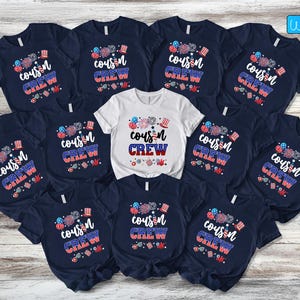 4th Of July Cousin Crew Shirt, Cousin Fourth Of July Tshirts, Matching Cousins, 4th Of July Gift Cousin Crew Tee,Patriotic Family Gift Shirt
