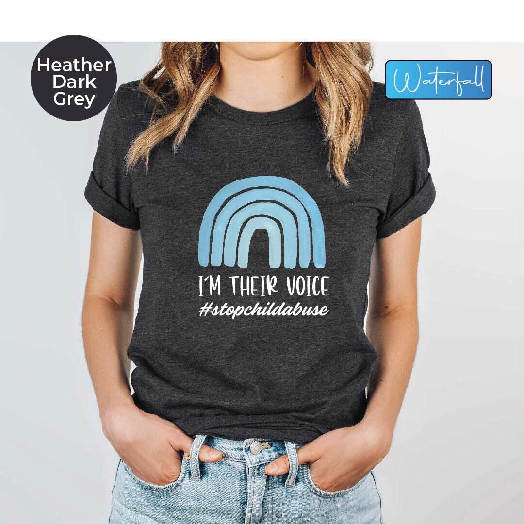 Preventie kindermishandeling regenboog T-shirt stop kindermishandeling T-shirt, National Child Abuse Awareness Month T-shirt, shirts kindermishandeling, T-shirt maatschappelijk werker