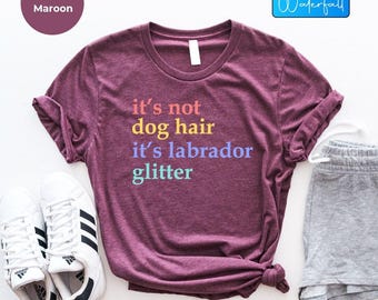 Labrador glittershirt: Dog Mom T-shirt